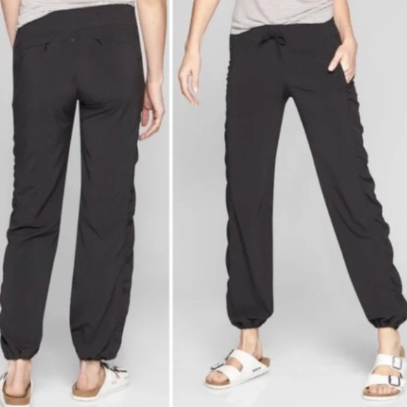 Athleta Pants - Athleta La Viva Black Drawstring Jogger Pants #964562